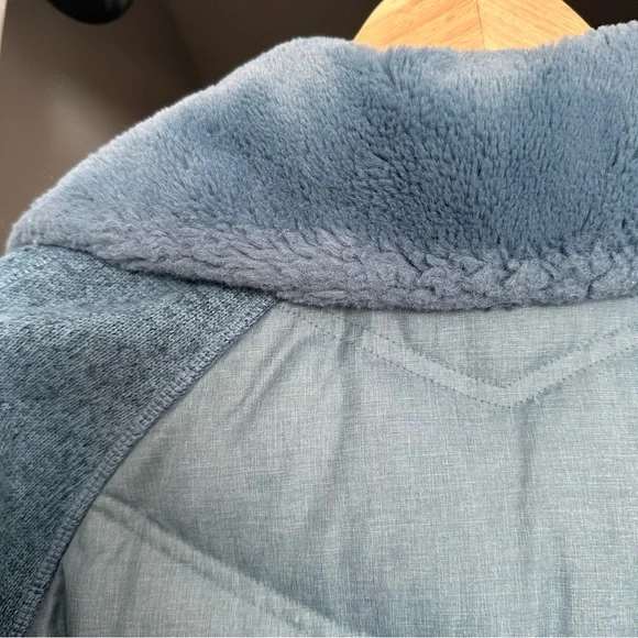 Marmot "Thea" Down and Sweater/Knit Fleece Insulated Jacket, Size S, Blue - Picture 6 of 7